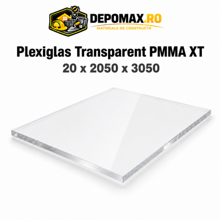 Plexiglas transparent PMMA XT 20 x 2050 x 3050 mm